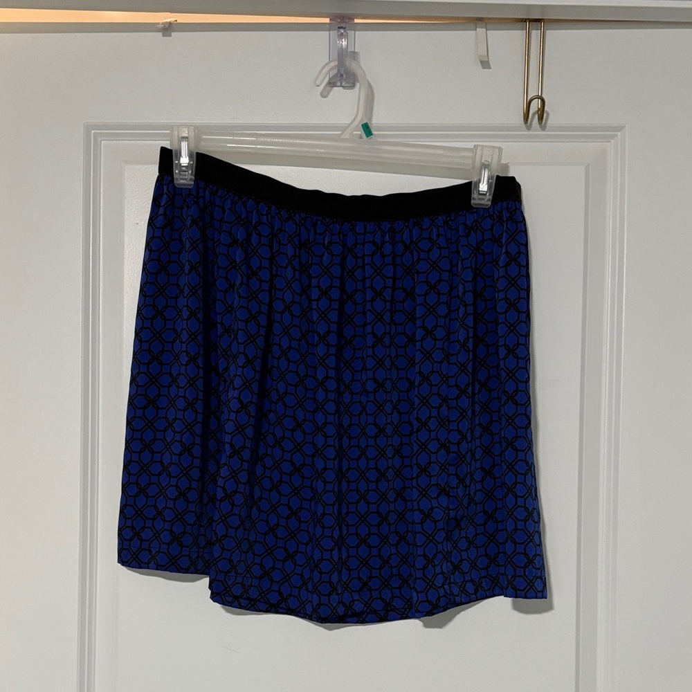 Bluish purple Patterned Women's Skirt